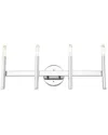 Livex Lighting 4-light Polished Chrome Ada Vanity Sconce In Metallic