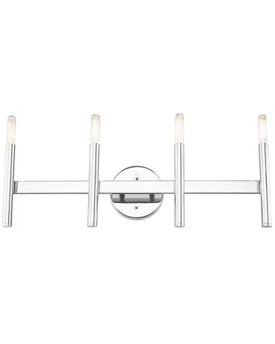 Livex Lighting 4-light Polished Chrome Ada Vanity Sconce In Metallic