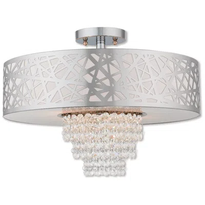 Livex Lighting 4 Light Polished Chrome Ceiling Mount