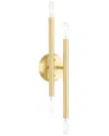 Livex Lighting 4-light Satin Brass Wall Sconce In Gold