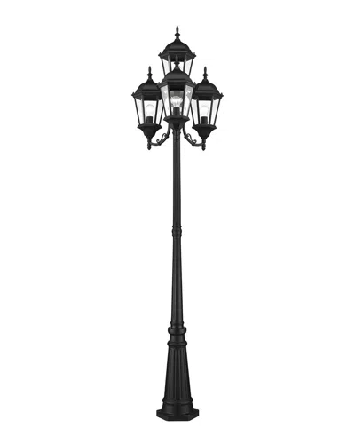 Livex Lighting 4-light Textured Black Outdoor Post-light