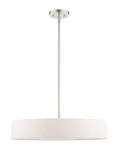 Livex Lighting 4-light Brushed Nickel Pendant In Metallic