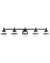 Livex Lighting 5-light Black Vanity Sconce In Black