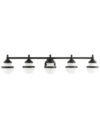 Livex Lighting 5-light Black Vanity Sconce