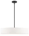 Livex Lighting 5-light Black With Brushed Nickel Accents Pendant