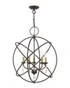 Livex Lighting 5-light Bronze Chandelier In Bronze