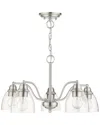 Livex Lighting 5 Light Brushed Nickel Chandelier