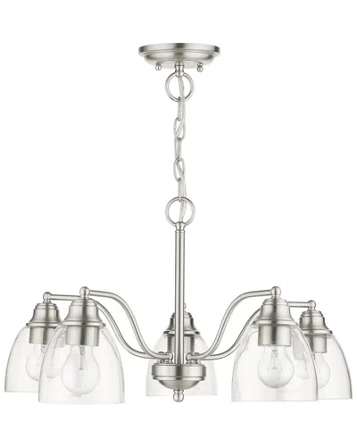 LIVEX LIGHTING LIVEX LIGHTING 5 LIGHT BRUSHED NICKEL CHANDELIER