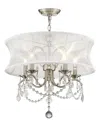 Livex Lighting 5-light Brushed Nickel Chandelier In Metallic
