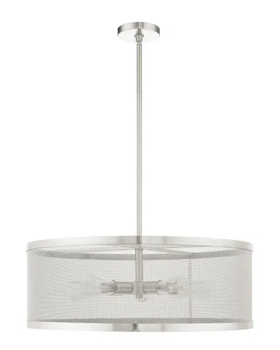 Livex Lighting 5-light Brushed Nickel Chandelier In Metallic