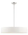 Livex Lighting 5-light Brushed Nickel Pendant In Metallic