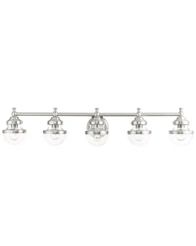 Livex Lighting 5-light Brushed Nickel Vanity Sconce