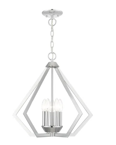 Livex Lighting 5-light Polished Chrome Chandelier In Metallic