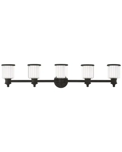 Livex Lighting 5-light Black Vanity Sconce