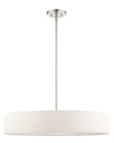 Livex Lighting 5-light Brushed Nickel Pendant In Metallic