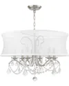 Livex Lighting 6-light Brushed Nickel Chandelier In Metallic