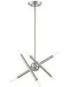 Livex Lighting 6-light Brushed Nickel Pendant Lantern