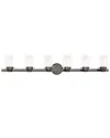 Livex Lighting 6-light Polished Black Chrome Vanity Sconce