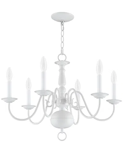 Livex Lighting 6-light White Chandelier