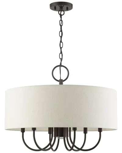 Livex Lighting 7 Light English Bronze Pendant Chandelier