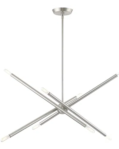 Livex Lighting 8-light Brushed Nickel Pendant