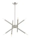 Livex Lighting 8-light Brushed Nickel Pendant