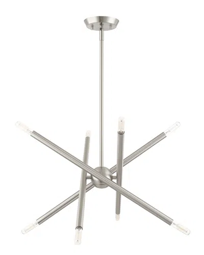 Livex Lighting 8-light Brushed Nickel Pendant
