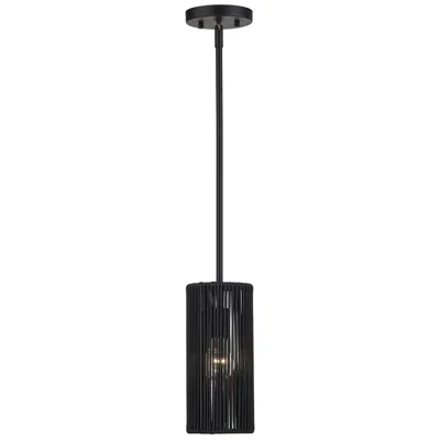 Livex Lighting Acordia 1 Light Black Mini Pendant