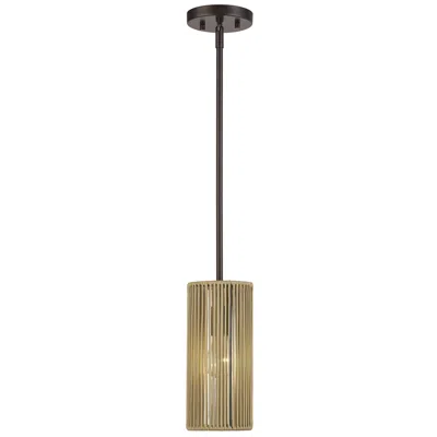 Livex Lighting Acordia 1 Light English Bronze Mini Pendant