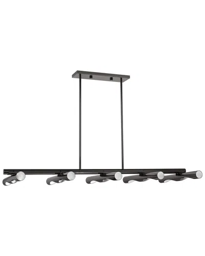Livex Lighting Acra Black 10 Light Chandelier