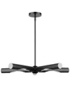 Livex Lighting Acra Black 5 Light Chandelier In Black