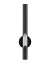 Livex Lighting Acra Black Sconce 1 In Black