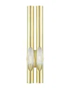 Livex Lighting Acra Brass 2 Light Sconce In Brass