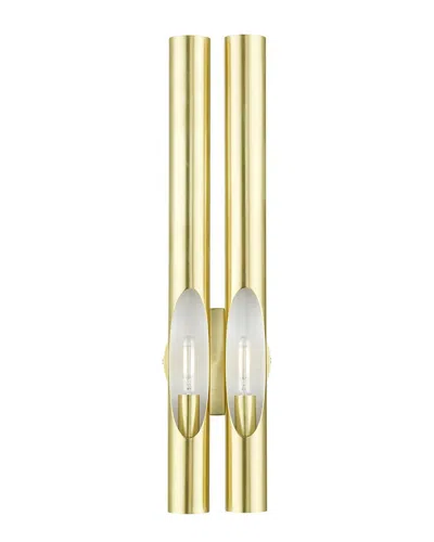 Livex Lighting Acra Brass 2 Light Sconce