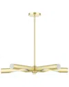 Livex Lighting Acra Brass 5 Light Chandelier In Brass