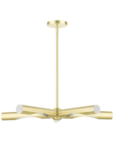 Livex Lighting Acra Brass 5 Light Chandelier