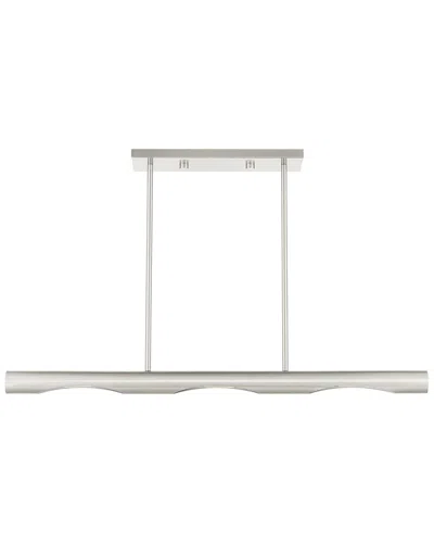 Livex Lighting Acra Nickel 3 Light Chandelier 1