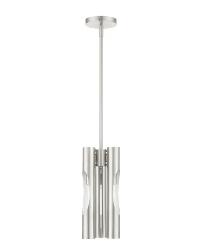 Livex Lighting Acra Nickel 3 Light Chandelier