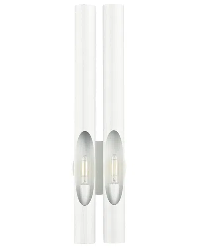 Livex Lighting Acra White 2 Light Sconce