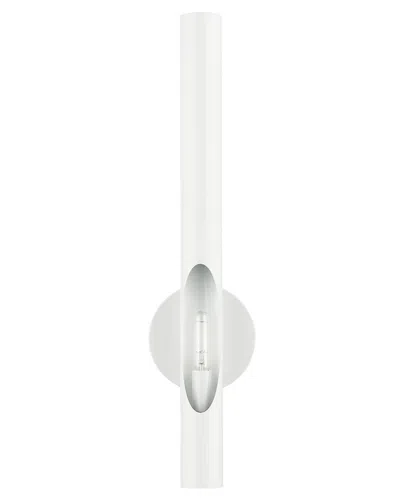 Livex Lighting Acra White Sconce