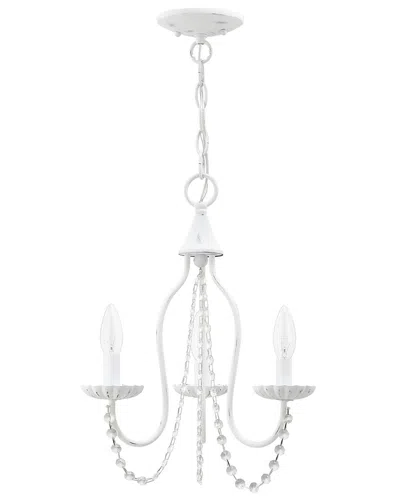 Livex Lighting Alessia 3-light Antique White Mini Chandelier
