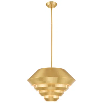 Livex Lighting Amsterdam 1 Light Satin Brass Mini Pendant