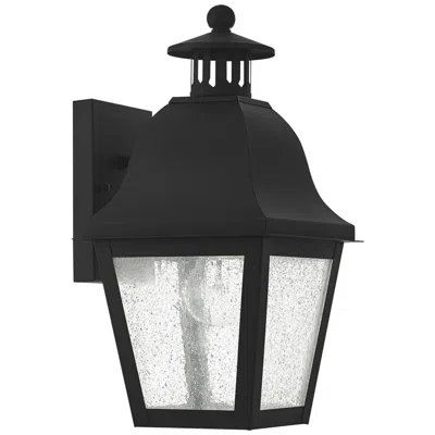 Livex Lighting Amwell 14" High Black Outdoor Wall Light