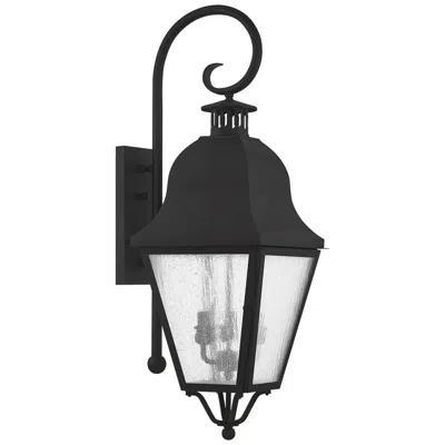Livex Lighting Amwell 30 1/2" High Black Outdoor Lantern Wall Light