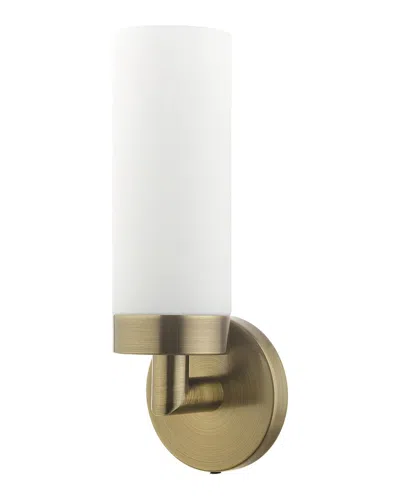 Livex Lighting Antique Brass Ada Single Sconce In Metallic