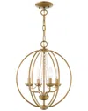 Livex Lighting Arabella 4-light Agl Mini Chandelier/flush Mount
