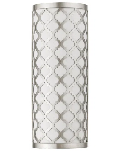 Livex Lighting Arabesque 1 Lt Bn Ada Wall Sconce In Silver