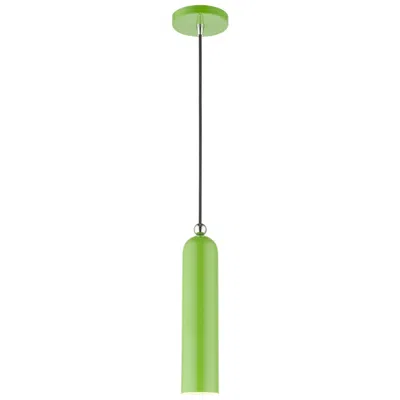 Livex Lighting Ardmore 1 Light Shiny Apple Green Pendant