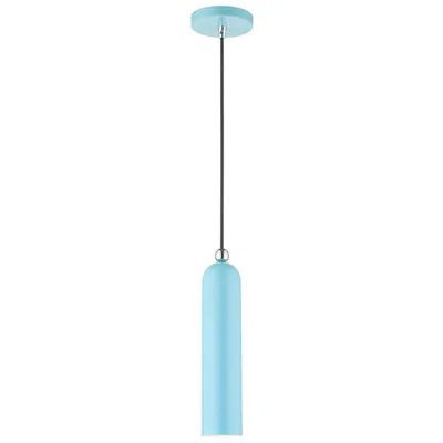 Livex Lighting Ardmore 1 Light Shiny Baby Blue Pendant