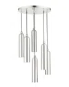 Livex Lighting Ardmore Nickel 6 Light Pendant In Nickel